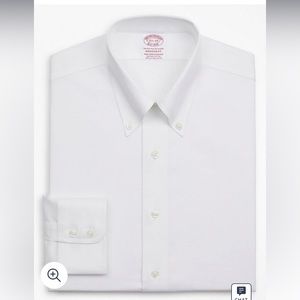 NWT Brooks Brothers Stretch Madison Relaxed-Fit Dress Shirt